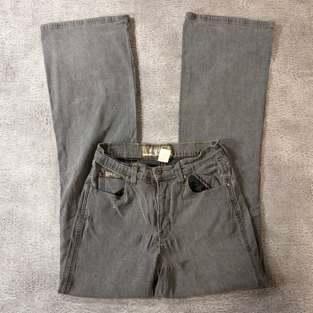 Y2k Tyte Gray Flare Jeans